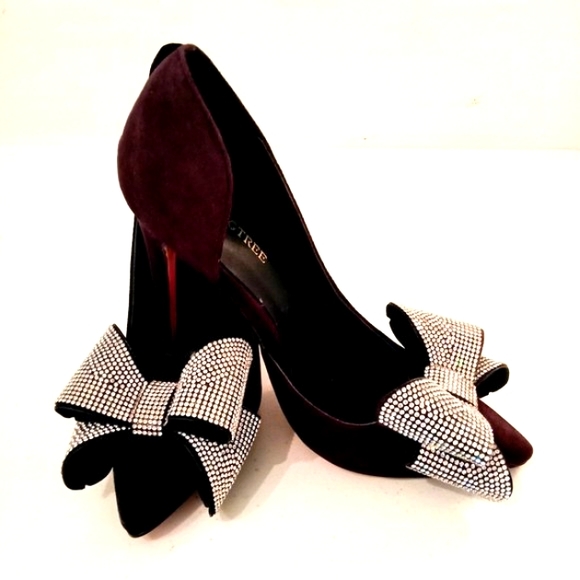 🎁 FREE GIFT IS INCLUDED 🎁 NEW 3D Rhinestones Bow High Heels Women Shoes - Picture 8 of 16